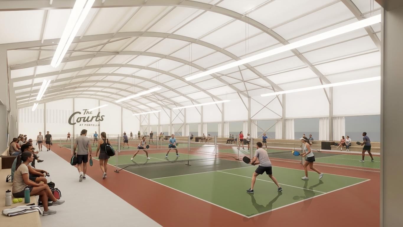 Play under the canopy at The Courts